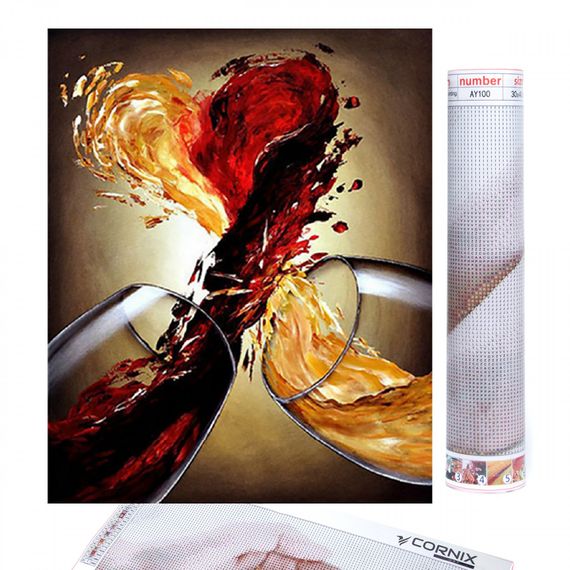 Набір алмазної мозаїки (вишивки) Cornix Art 40 x 30 см AY07