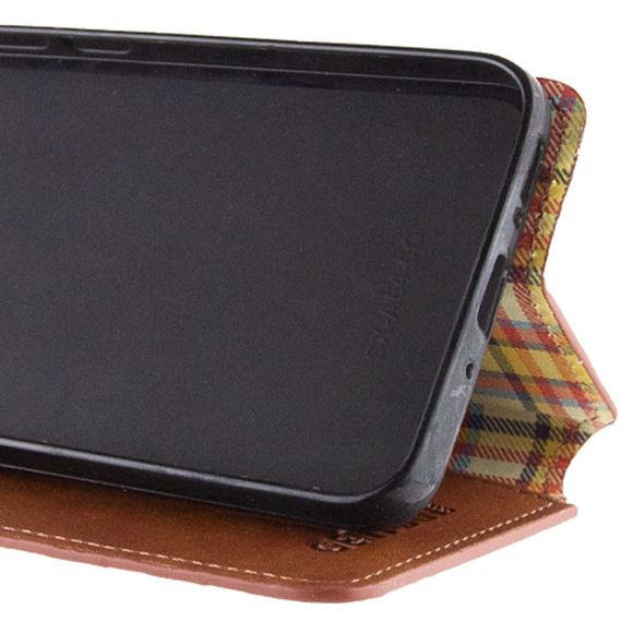 Шкіряний чохол-книжка GETMAN Cubic (PU) для Realme 11 4G Коричневий | Зображення 5