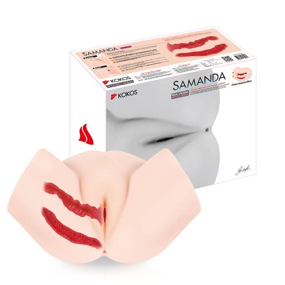 Мастурбатор-півторс Kokos Samanda, два входи: вагіна і попка | Зображення 7