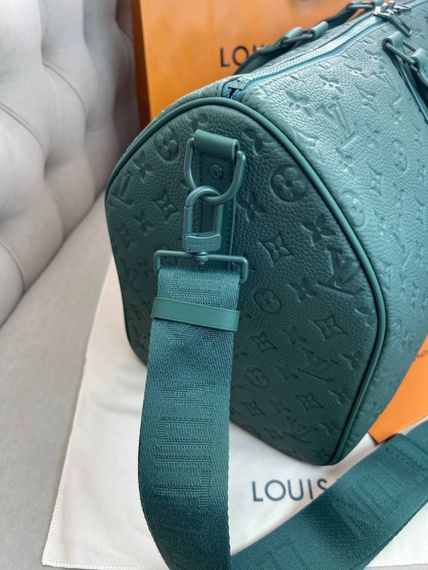 Дорожня сумка Louis Vuitton Keepall Borneo Green зелена 50cm  c876 | Зображення 5