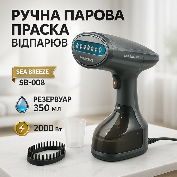 Відпарювач з насадками для різних тканин, Портативний маленький відпарювач для одягу PS-66