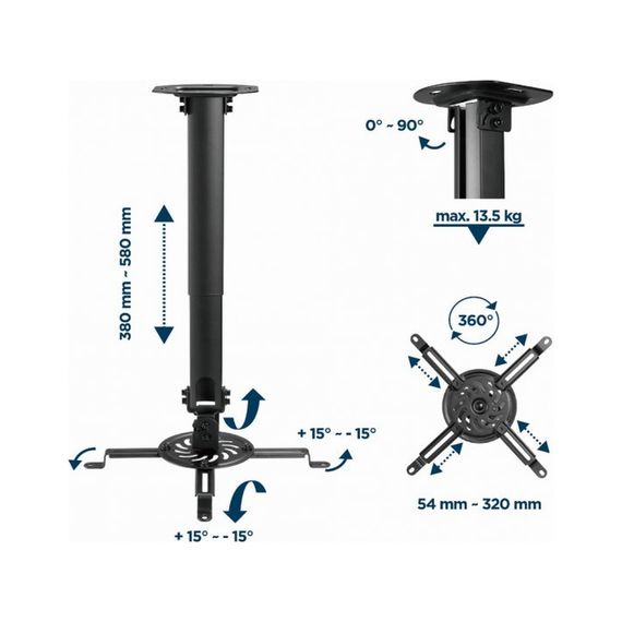 Кронштейн до проектора Gembird CM-B-01 | Зображення 9