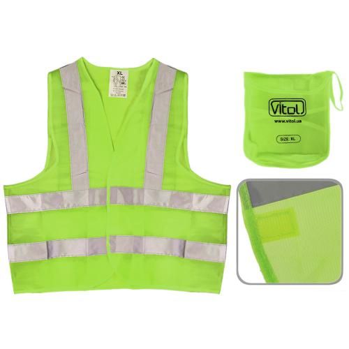Жилет безпеки світловідбивний (green) 166 G XXL | Зображення 3