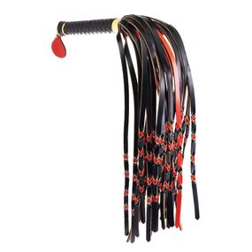 Флоггер LOCKINK SEVANDA Red & Black Braided Tail Flogger Sex Aura