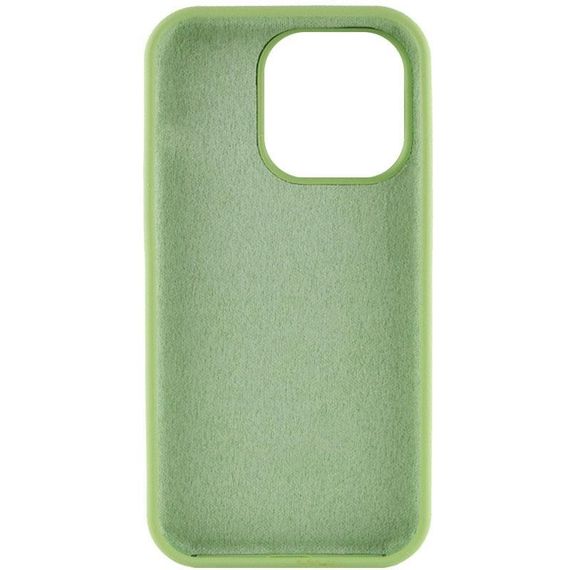 Чохол Silicone Case Full Protective (AA) NO LOGO для Apple iPhone 14 Pro Max (6.7") Бірюзовий / Marine Green М'ятний / Mint | Зображення 3