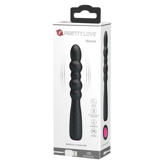 Вібратор - Pretty Love Monroe Vibrator Black Sex Aura | Зображення 9