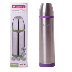 Термос фиолетовый 1000ml из нержавеющей стали