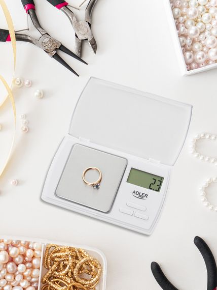 Весы ювелирные электронные Adler AD 3161 до 500 г точность 0,1 г | Зображення 3