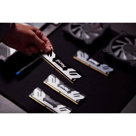 Модуль пам'яті для комп'ютера DDR5 96GB (2x48GB) 6000 MHz Renegade Silver XMP Kingston Fury (ex.HyperX) (KF560C32RSK2-96) | Зображення 7