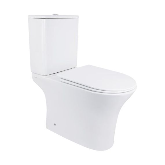 Унитаз-компакт Qtap Presto безободковый с сиденьем Soft-close QT24221217AW