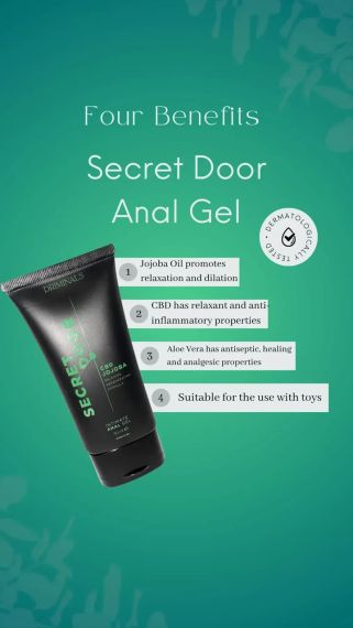 Анальний лубрикант Driminals Secret Door CBD & JOJOBA на водній основі, 50 мл Sex Aura | Зображення 2
