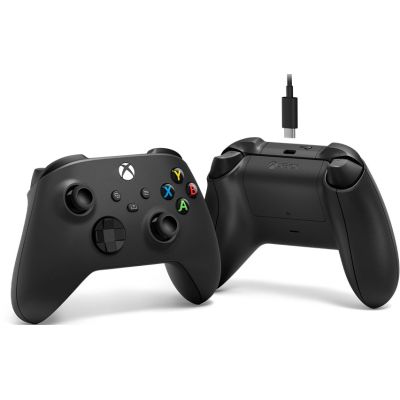 Геймпад Microsoft Wireless Controller Carbon Black + USB Type-C (1V8-00002) | Зображення 2