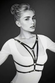 Портупея на грудь Bijoux Pour Toi LAURA Черная One Size