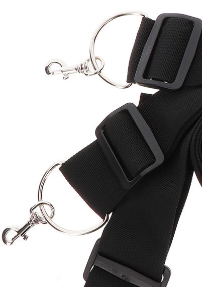 Фіксатори на ліжко з карабінами. чорні Bed Restraints Taboom Sex Aura | Зображення 2