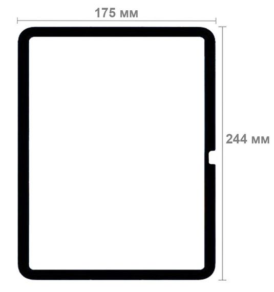 Захисне скло BeCover 10D для планшета Apple iPad 10.9" 2022 (A2696 / A2757 / A2777 / A3162) - Black | Зображення 1