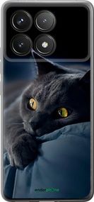 Чохол на Xiaomi Poco F6 Pro Димчастий кіт "825u-3755-2448"