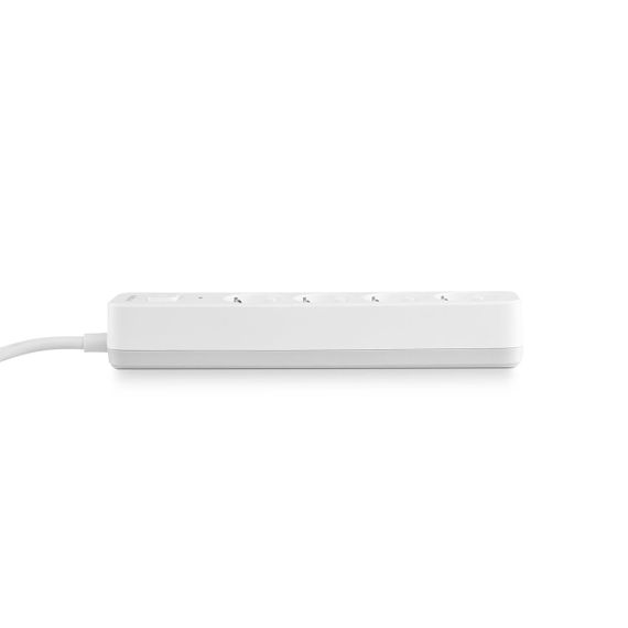 Мережевий подовжувач VIDEX ONCORD з/з 4п 3м (3x1.5мм) з кнопкою White | Зображення 4