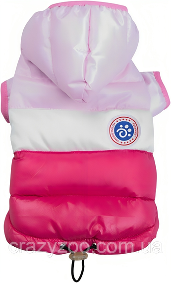 Куртка для собак и котов EcoToys Rose-Pink XXL розово-малиновая A: 39 см B: 57 см C: 38 см 6996 | Зображення 2