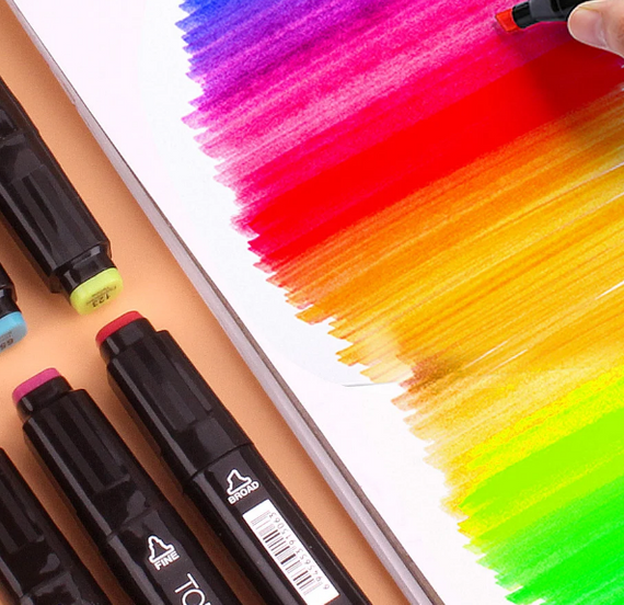 48 шт Набір двосторонніх скетч-маркерів для малюванняTouch на спиртовій основі | Зображення 9