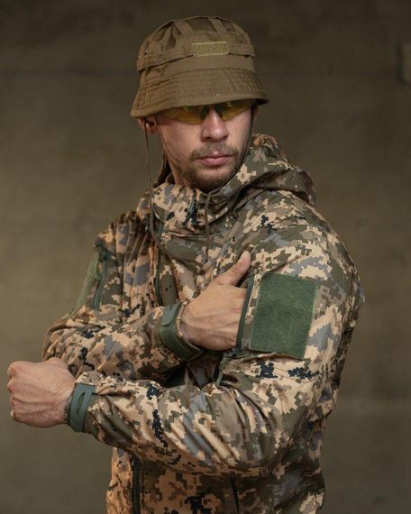 Демісезонний тактичний костюм софтшель Softshell rocket піксель НП4862 | Зображення 7