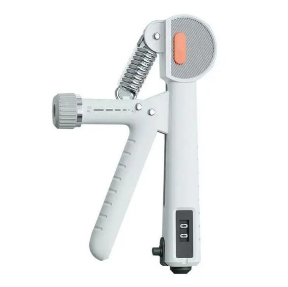 Еспандер кистьовий з лічильником PowerPlay PP-4401 з регульованим навантаженням 10-60 кг, Білий (PP_4401_White)