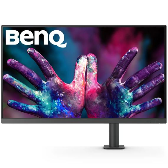 TFT 31.5" BenQ PD3205UA, IPS, 4K UHD, 99% sRGB, HDMI, DP, USB-С, USB-hub, HAS, колонки, темно- сірий