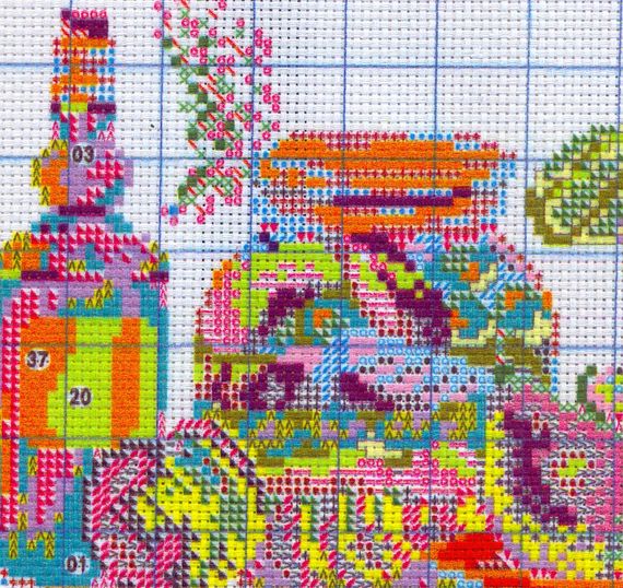 Набір для вишивання за нанесеною на канву схемою "Jam". AIDA 14CT printed 31*27 см | Зображення 5