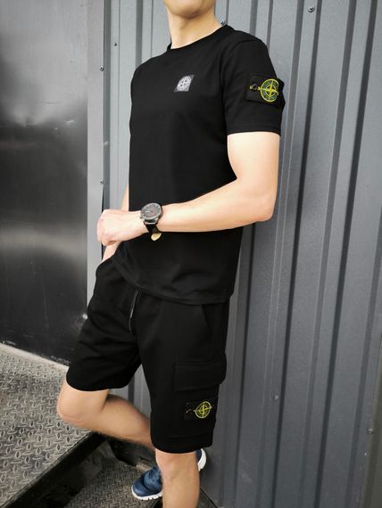 Чоловіча футболка Stone Island чорна | Зображення 5