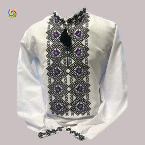 Рубашка Украинская вышиванка 33327056 цвет белый размер XXXL