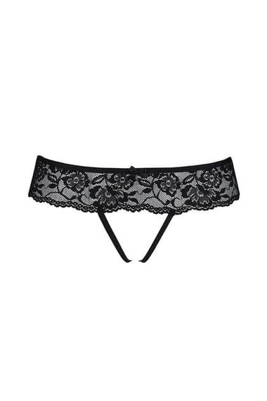 Стринги з доступом Passion Senia Thong Чорний 2XL/3XL