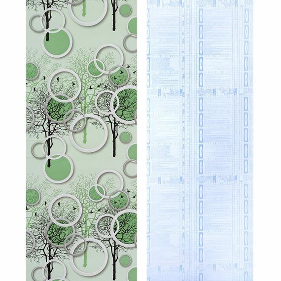 Плівка самоклеюча на паперовій основі 0,45х10м х 0,07мм Чорні та зелені дерева SW-00002440 | Зображення 4