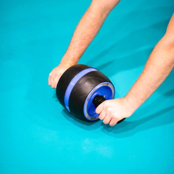 Ролик для преса WA10 HMS з пружиною повернення + наколінники 💪⚫ | Зображення 9