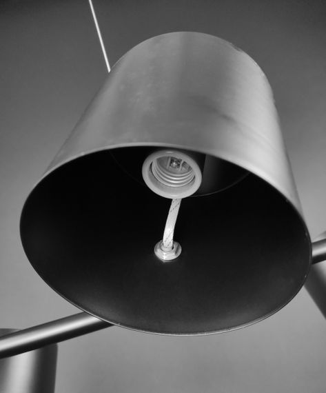 Люстра підвісна на 5 лампочок 27690 Чорний 25-150х40х101 см. | Зображення 3