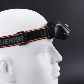 Ліхтар налобний акумуляторний KX-215-LED+2COB Чорний