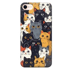 Чохол для iPhone 7 , iPhone 8 , iPhone SE 2 2020 , Iphone SE 3 2022 Чохол на замовлення Принт: Коти