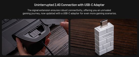 Геймпад 8BitDo Ultimate 2 для Windows і Android, ігровий контролер TMR, Еффект Холла Білий | Зображення 7