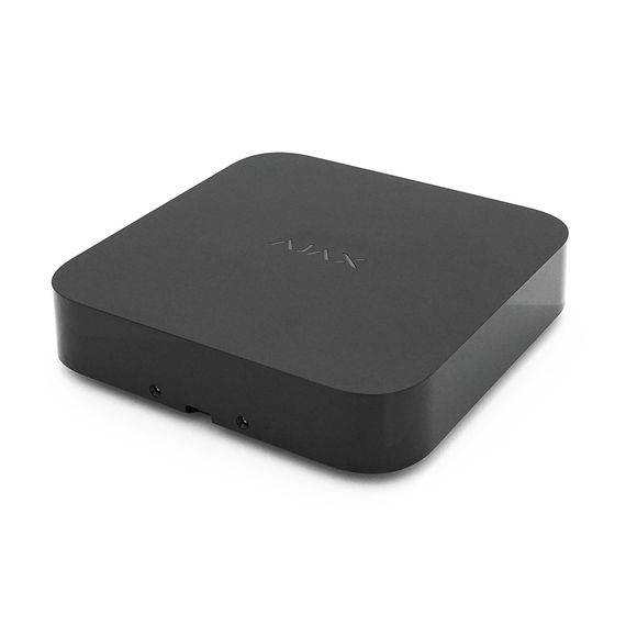 Мережевий відеореєстратор Ajax NVR (8ch) black, роздільна здатність до 4К, підтримка ONVIF/RTSP, декодування H.265/H.264, ємність до 16Тб