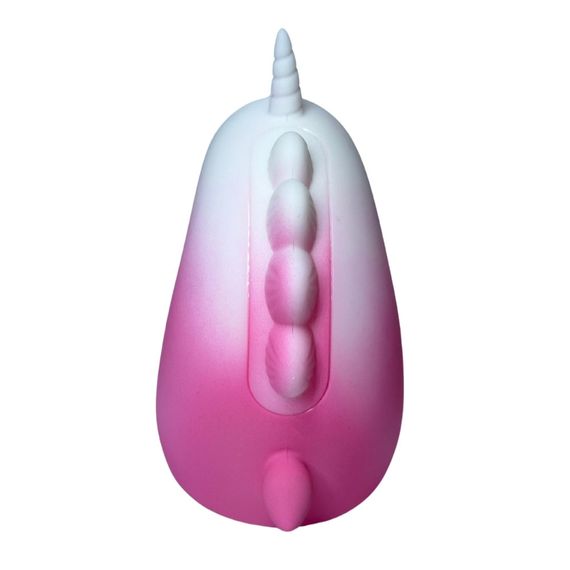 Стимулятор клітора з довгим обертовим язичком UNIVIBE Єдиноріг, 10 режимів, градієнт біло-рожевий sexstyle | Зображення 4