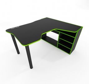 Стол компьютерный Comfy-Home Kano черныйлайм