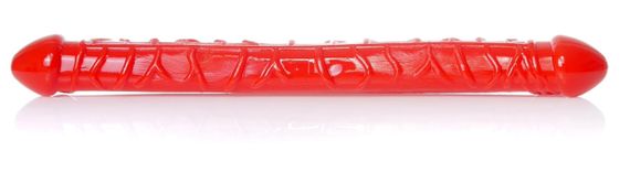 Подвійний фалоімітатор Boss Series: Flexible Double Dong Red, BS6700090 Sex Aura | Зображення 5