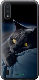 Чохол на Samsung Galaxy A01 A015F Димчастий кіт "825u-1842-2448"