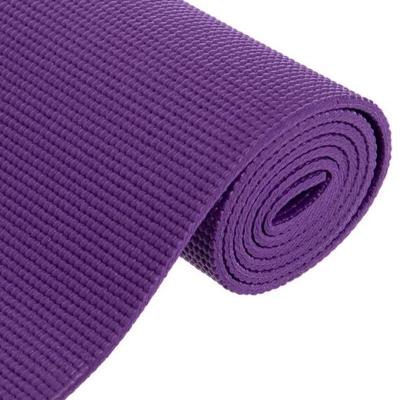 Килимок для йоги та фітнесу Power System PS-4014 PVC Fitness-Yoga Mat Purple (173x61x0.6) | Зображення 3