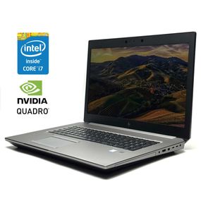 Мобільна робоча станція HP ZBook 17 G6 / 17.3" (1920x1080) IPS / Intel Core i7-9850H (6 (12) ядер по 2.6 - 4.6 GHz) / 16 GB DDR4 / 1000 GB SSD / nVidia Quadro RTX 4000, 8 GB GDDR6, 256-bit / WebCam / Win 10 Pro б/в