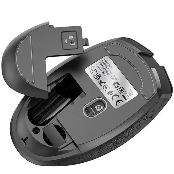 Миша бездротова Borofone BG7 Platinum 2.4G Black | Зображення 2