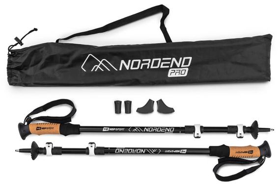 Трекінгові палиці Hop-Sport Nordend Pro чорні | Зображення 1