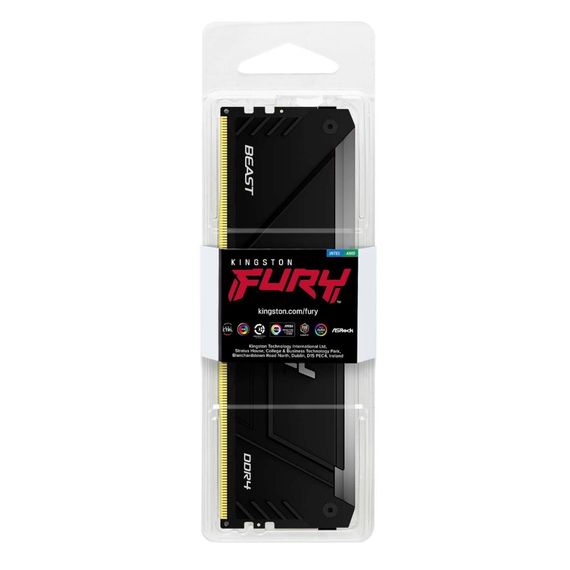 Модуль пам'яті для комп'ютера DDR4 8GB 3200 MHz Beast RGB Kingston Fury (ex.HyperX) (KF432C16BB12A/16) | Зображення 3