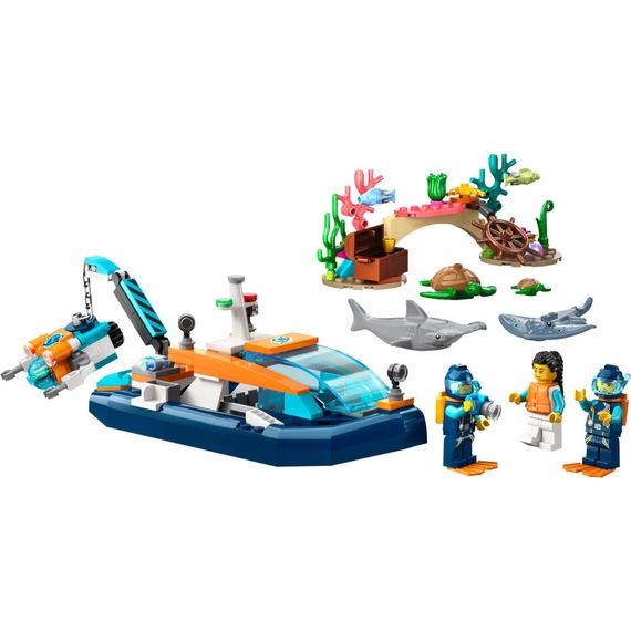 Конструктор LEGO City Дослідницький підводний човен 182 деталей (60377) | Зображення 1