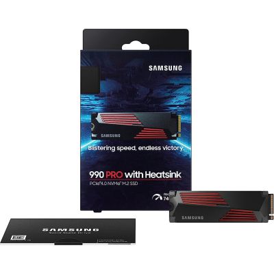 Накопитель SSD M.2 2280 2TB 990 PRO with Heatsink Samsung (MZ-V9P2T0GW) | Зображення 2