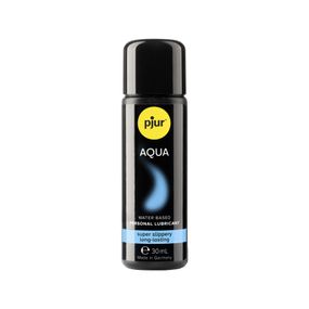 Лубрикант на водній основі pjur Aqua 30 мл, ефект оксамитової шкіри без прилипання