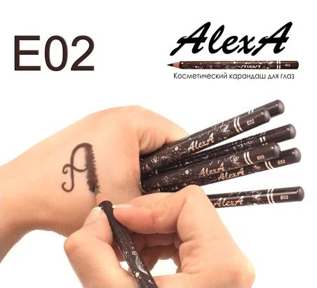 Олівець для очей WoBs eye contour pencil - E02 темно-коричневий (матовий) | Зображення 2